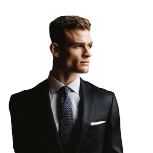 Sharp Suited Gentleman Vinyl Car Decal Sticker – Waterproof & UV-Resistant 6.826666666666667"