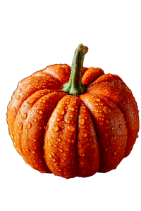 Dewy Pumpkin Close-Up Vinyl Car Decal Sticker – Waterproof & UV-Resistant 8.96"