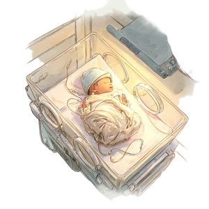 Premature Baby Incubator Vinyl Car Decal Sticker – Waterproof & UV-Resistant 3.4133333333333336"