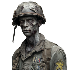 Zombie War Hero Vinyl Car Decal Sticker – Waterproof & UV-Resistant 6.826666666666667"