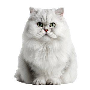 Persian Cat Front Vinyl Car Decal Sticker – Waterproof & UV-Resistant 3.4133333333333336"