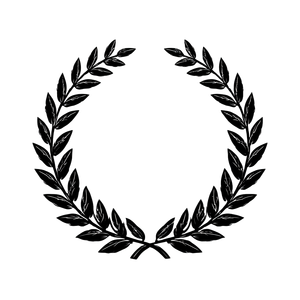 Laurel Wreath Vector Vinyl Car Decal Sticker – Waterproof & UV-Resistant 6.826666666666667"