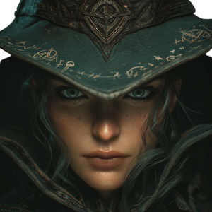 Witch Portrait V4 Vinyl Car Decal Sticker – Waterproof & UV-Resistant 3.4133333333333336"