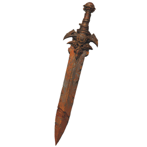 Rusted Fantasy Dagger Vinyl Car Decal Sticker – Waterproof & UV-Resistant 3.4133333333333336"