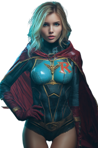 Blonde Superhero R Vinyl Car Decal Sticker – Waterproof & UV-Resistant 4.4