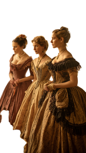 Victorian Ladies Gathering Vinyl Car Decal Sticker – Waterproof & UV-Resistant 9.706666666666667"