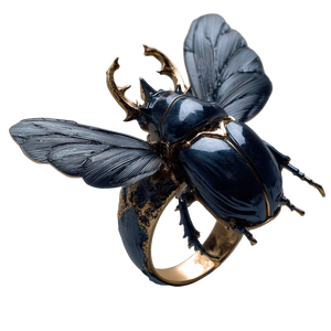 Stag Beetle Ring Vinyl Car Decal Sticker – Waterproof & UV-Resistant 6.826666666666667"