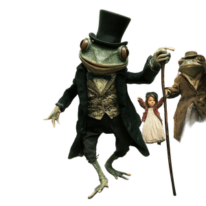 Dancing Gentleman Frog Vinyl Car Decal Sticker – Waterproof & UV-Resistant 6.826666666666667"