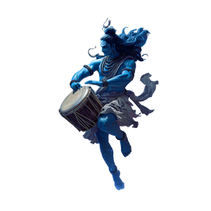Dancing Blue Shiva Vinyl Car Decal Sticker – Waterproof & UV-Resistant 3.4133333333333336"