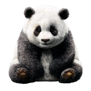Panda Beanbag Vinyl Car Decal Sticker – Waterproof & UV-Resistant 3.4133333333333336"