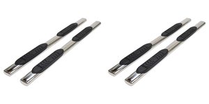 2x Durable TrailFX Rocker Panel Mount 5" Oval Straight Side Bars | Fits Various 2005-2022 Toyota Tacoma Models 2x Durable TrailFX Rocker Panel Mount 5" Oval Straight Side Bars | Fits Various 2005-2022 Toyota Tacoma Models