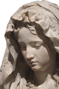 Veiled Marble Statue Vinyl Car Decal Sticker – Waterproof & UV-Resistant 4.4