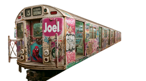 Spiderman Subway Car Vinyl Car Decal Sticker – Waterproof & UV-Resistant 2.72"