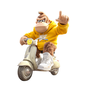 Donkey Kong Driving V2 Vinyl Car Decal Sticker – Waterproof & UV-Resistant 3.4133333333333336"