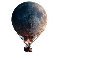 Moon Balloon Drifting Vinyl Car Decal Sticker – Waterproof & UV-Resistant 2.986666666666667"