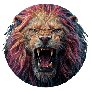 Fierce Fantasy Lion Vinyl Car Decal Sticker – Waterproof & UV-Resistant 3.4133333333333336"