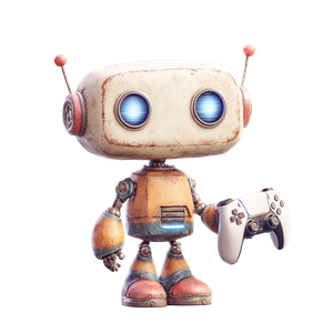 Happy Robot Controller Vinyl Car Decal Sticker – Waterproof & UV-Resistant 3.4133333333333336"