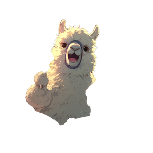 Drumming Alpaca Vinyl Car Decal Sticker – Waterproof & UV-Resistant 3.4133333333333336"