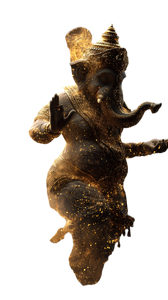 Divine Ganesh Energy Vinyl Car Decal Sticker – Waterproof & UV-Resistant 9.706666666666667"