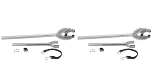 2x Heavy Duty Boat Transom Saver | Shock-Absorbing | Aluminum | 32-44" Long