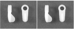 2x High Quality White Nylon Window Screen Clip | Offset 1/4 Inch | Set of 6 | Made in USA