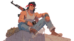 Rambo-Inspired Character Vinyl Car Decal Sticker – Waterproof & UV-Resistant 5.4