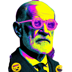 Freud Pop Art V2 Vinyl Car Decal Sticker – Waterproof & UV-Resistant 6.826666666666667"