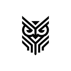 Minimalistic Owl Logo V2 Vinyl Car Decal Sticker – Waterproof & UV-Resistant 3.4133333333333336"