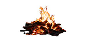 Campfire Flame Vinyl Car Decal Sticker – Waterproof & UV-Resistant 2.56"