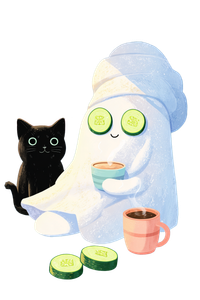 Spa Ghost Relaxing Vinyl Car Decal Sticker – Waterproof & UV-Resistant 4.4