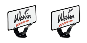 2x Black Powder Coated License Plate Bracket | Fits Ultimate/E-Series Bar | Steel Construction 2x Black Powder Coated License Plate Bracket | Fits Ultimate/E-Series Bar | Steel Construction