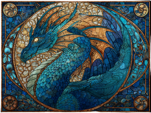Anime Art Nouveau Dragon Vinyl Car Decal Sticker – Waterproof & UV-Resistant 6.1866666666666665"