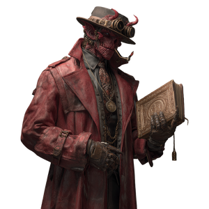 Steampunk Gangster Ledger Vinyl Car Decal Sticker – Waterproof & UV-Resistant 3.4133333333333336"