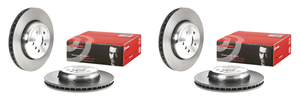 2x High Carbon Vented Brake Rotor | 348mm Diameter | 1 Pc Design | Brembo 2x High Carbon Vented Brake Rotor | 348mm Diameter | 1 Pc Design | Brembo