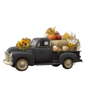 Vintage Truck Harvest Vinyl Car Decal Sticker – Waterproof & UV-Resistant 3.4133333333333336"