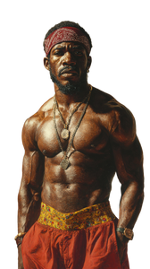 Caribbean Strong Man Vinyl Car Decal Sticker – Waterproof & UV-Resistant 4.8533333333333335"