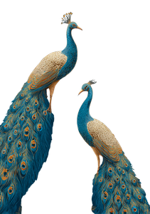 Peacock Pattern Wallpaper Vinyl Car Decal Sticker – Waterproof & UV-Resistant 4.32"