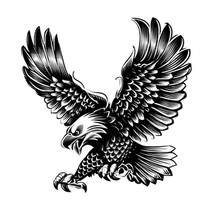 Majestic Eagle Flight V13 Vinyl Car Decal Sticker – Waterproof & UV-Resistant 3.4133333333333336"