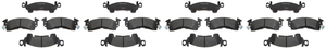 4x Raybestos R-Line Brake Pads | OE Replacement | Metallic Material 4x Raybestos R-Line Brake Pads | OE Replacement | Metallic Material