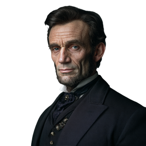 Abraham Lincoln Portrait V12 Vinyl Car Decal Sticker – Waterproof & UV-Resistant 6.826666666666667"