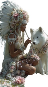 Native American Goddess V3 Vinyl Car Decal Sticker – Waterproof & UV-Resistant 4.8533333333333335"