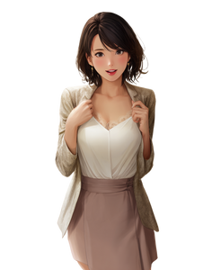 Surprised Anime Woman V3 Vinyl Car Decal Sticker – Waterproof & UV-Resistant 4.1066666666666665"