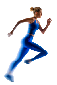 Determined Sprinting Athlete Vinyl Car Decal Sticker – Waterproof & UV-Resistant 8.96"