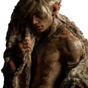 Tribal Elf Prince Vinyl Car Decal Sticker – Waterproof & UV-Resistant 3.4133333333333336"