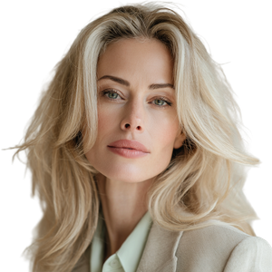 Blonde Woman Portrait V90 Vinyl Car Decal Sticker – Waterproof & UV-Resistant 3.4133333333333336"