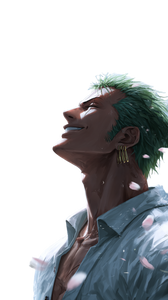 Zoro Peaceful Portrait Vinyl Car Decal Sticker – Waterproof & UV-Resistant 9.706666666666667"