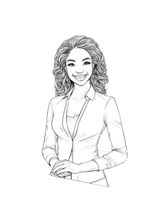 News Anchor Sketch V2 Vinyl Car Decal Sticker – Waterproof & UV-Resistant 4.266666666666667"