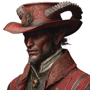 Medieval Dapper Devil Vinyl Car Decal Sticker – Waterproof & UV-Resistant 3.4133333333333336"