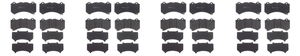 4x Brembo D1382-9040 Brake Pads | Premium Low-Met OE Equivalent | Low Dust | Set of 4