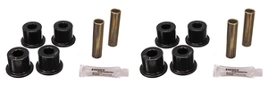 2x Enhance Performance with Energy Suspension 1-1/2' Black Leaf Spring Shackle Bushing Sleeve | Made in USA